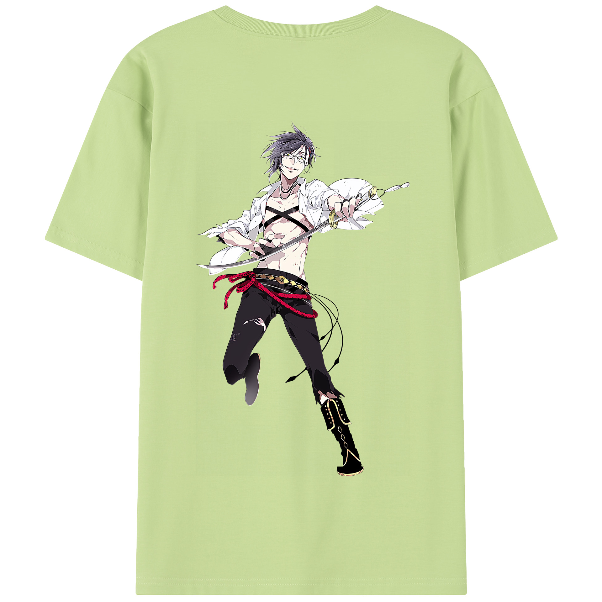 （画像用） 刀剣乱舞 Touken Ranbu 綿100％半袖Tシャツ（背面プリント）